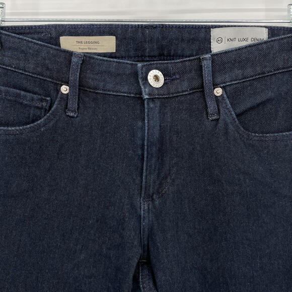 AG ADRIANO GOLDSCHMIED The Legging Super Skinny Knit Luxe Jeggings Jeans Size 25 - Picture 3 of 5